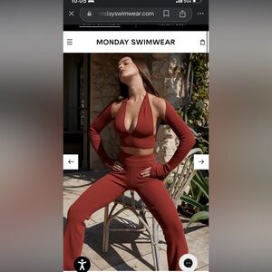 Monday Swimwear set ribbed knitwear